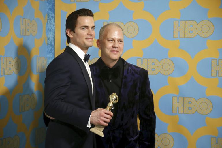 Matt Bomer poses with his award for Best Supporting Actor