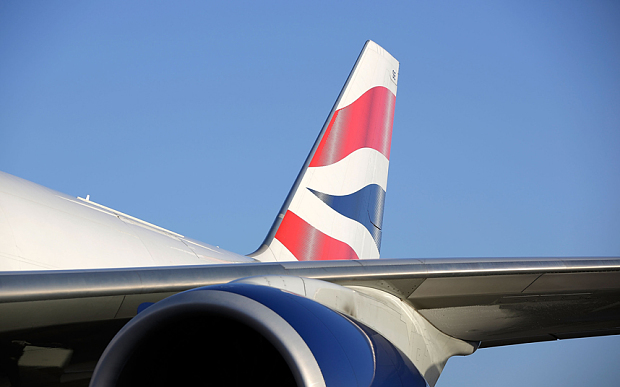 A British Airways 747 plane