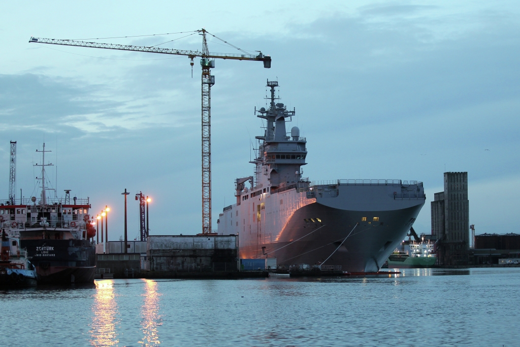 The Vladivostok Mistral-class helicopter carrier