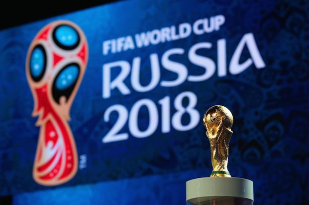 Alex Livesey- FIFA  FIFA via Getty Images

The World Cup trophy is displayed ahead of the preliminary draw for the 2018 FIFA World Cup in Russia