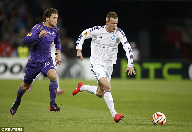 Andriy Yarmolenko is being targeted by Stoke and could join the club from Dynamo Kiev