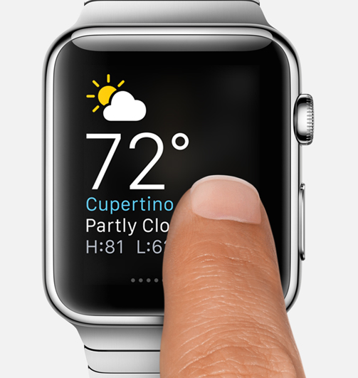 Apple Watch uses Force Touch