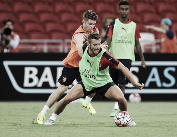 Arsenal hold open training session in Singapore