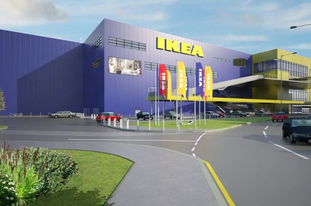 Artists impression of the new Ikea Calcot store