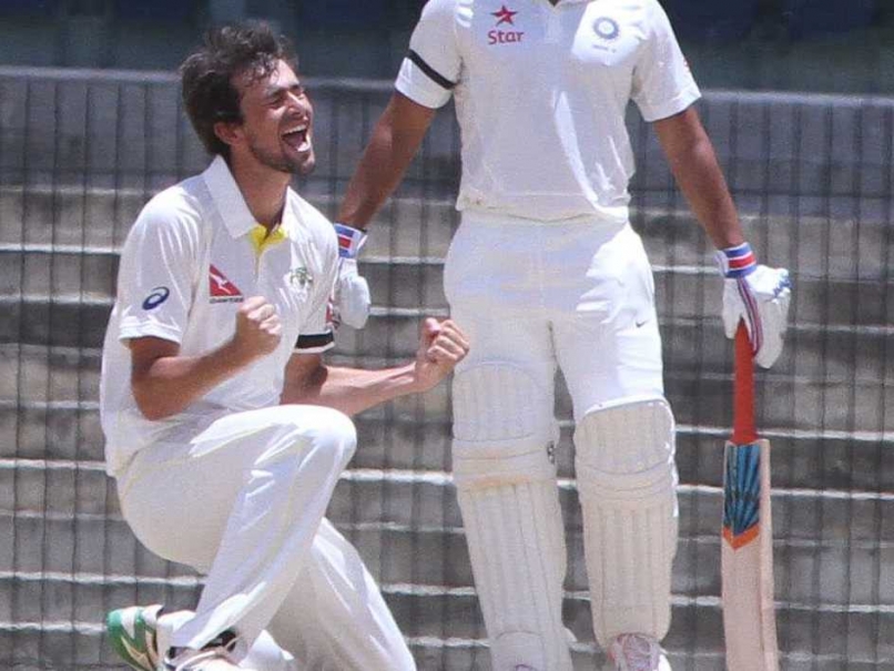 Ashton Agar celebrates vs India A