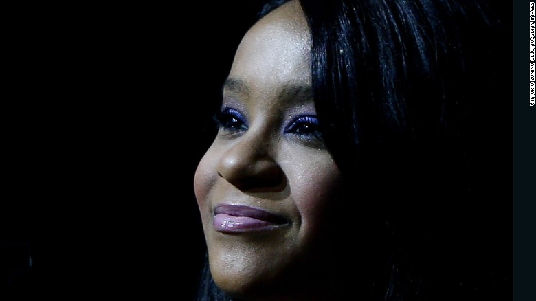 Bobbi Kristina Brown the daughter of singers Whitney Houston and Bobby Brown attends one of her mother's concerts in 2010