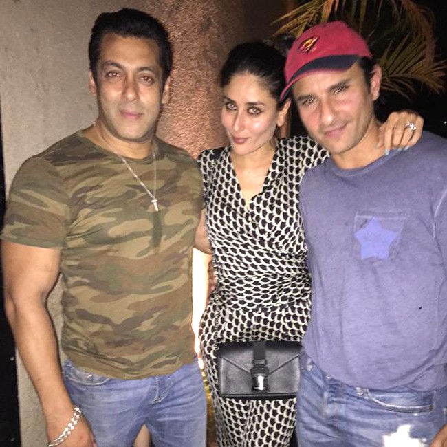 Check out Salman Kareena Saif at ‘Bajrangi Bhaijaan’ bash