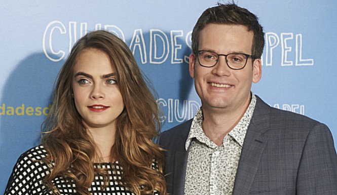 Actress Cara Delevingne and author John Green attend the 'Paper Towns&#039