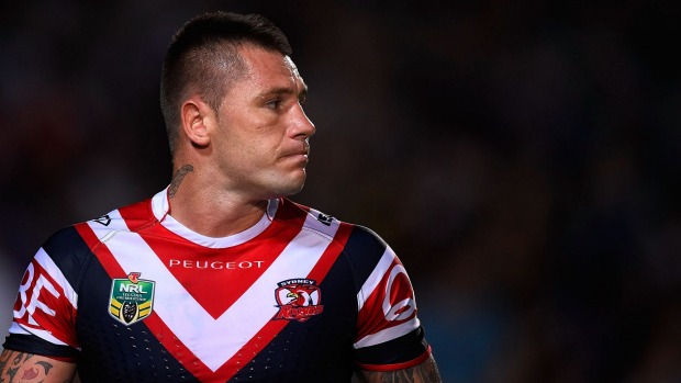 Charged Shaun Kenny Dowall of the Sydney Roosters