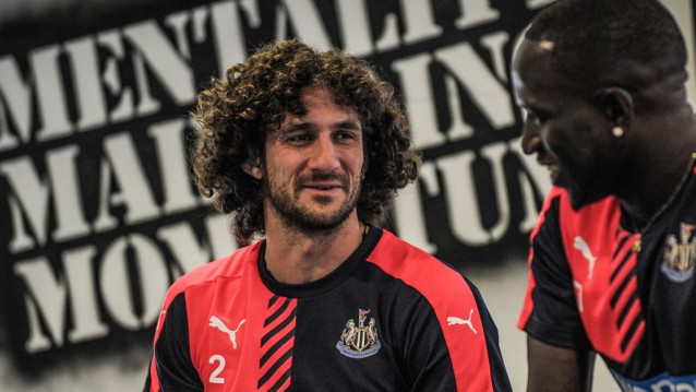 Fabricio Coloccini Nursing an injury through pre-season