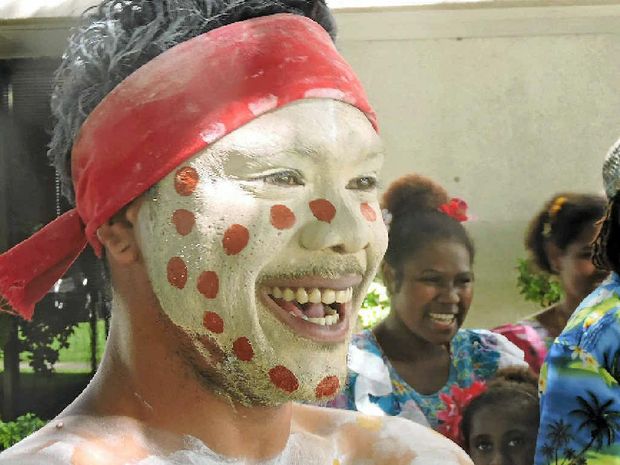 Chris Seden performed at NAIDOC week flag raising ceremony at council’s civic precinct yesterday