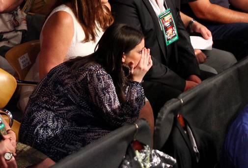 Christine Frampton goes through all the emotions watching her husband Carl’s fight on Saturday