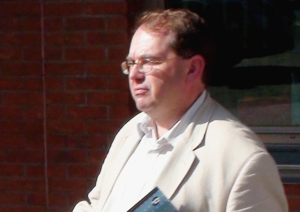 Church of England vicar Simon Reynolds 50 at Sheffield Crown Court at the start of his trial