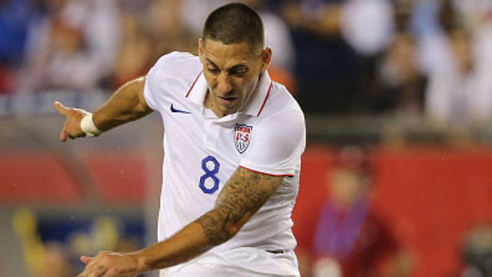 Clint Dempsey in action during the CONCACAF Gold Cup match between USA and Haiti      
        
            
    
               Show Grid