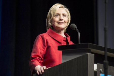 U.S. Democratic presidential candidate Hillary Clinton in Fairfax Virginia