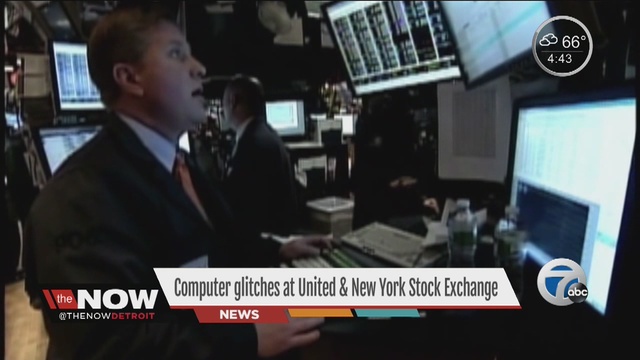 Computer glitches shut down United and New York Stock Exchange                      WXYZ