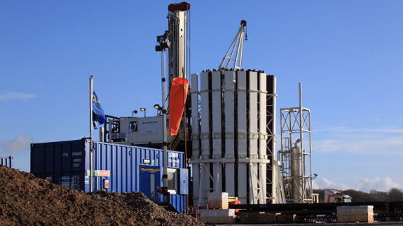 Cuadrilla's drilling rig in Blackpool. Image Christopher Furlong Thinkstock