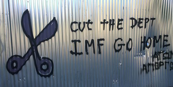 Cut the Debt. IMF go home Athens 2015.
Denis Bocquet under a Creative Commons Licence