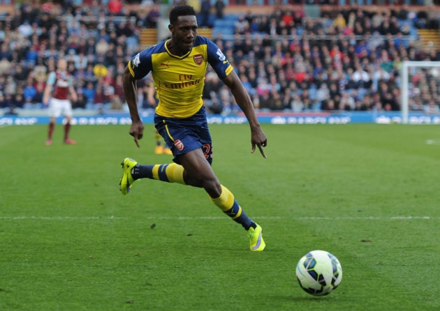 Danny Welbeck of Arsenal during the Barclays Premier League match between Burnley and Arsenal at Turf Moor