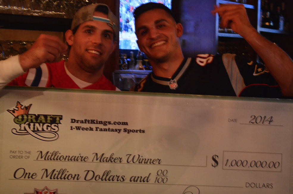 Dave and Rob Gomes of the North End won DraftKings'Millionaire Maker challenge in 2014