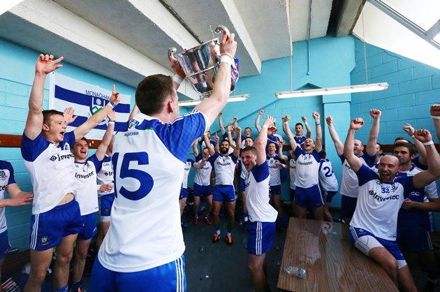 Conor Mc Manus and the Monaghan team celebrate 19/7/2015