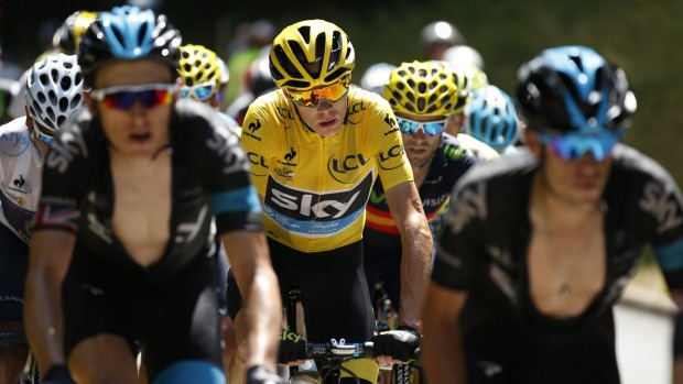 Doubts Many have questioned the performances of yellow jersey holder Chris Froome