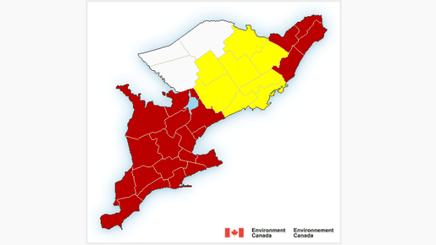 Environment Canada has issued a severe thunderstorm watch for Hamilton and much of southern Ontario