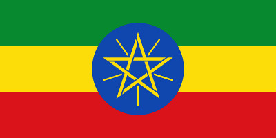 The Ethiopian flag