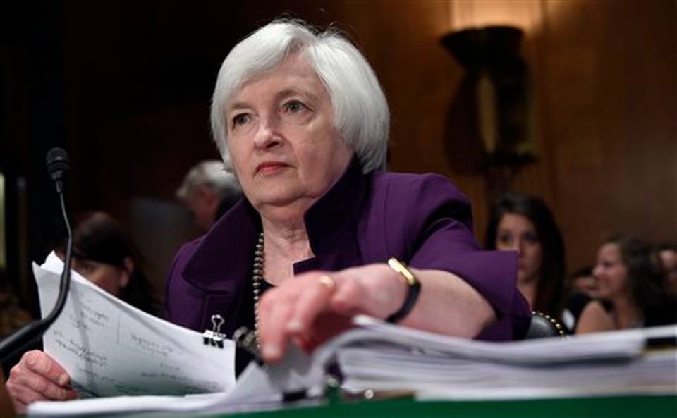 Federal Reserve Chair Janet Yellen prepares to testify before the Senate Banking Committee on Capitol Hill in Washington. Federal Reserve policymakers meet Wednesday