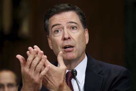 FBI Director James Comey testifies during a Senate Judiciary Committee hearing on ''Going Dark Encryption Technology and the Balance Between Public Safety and Privacy'&#39 in Washingt