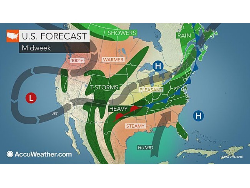 Showers and Thunderstorms Possible in Ridgefield's Forecast