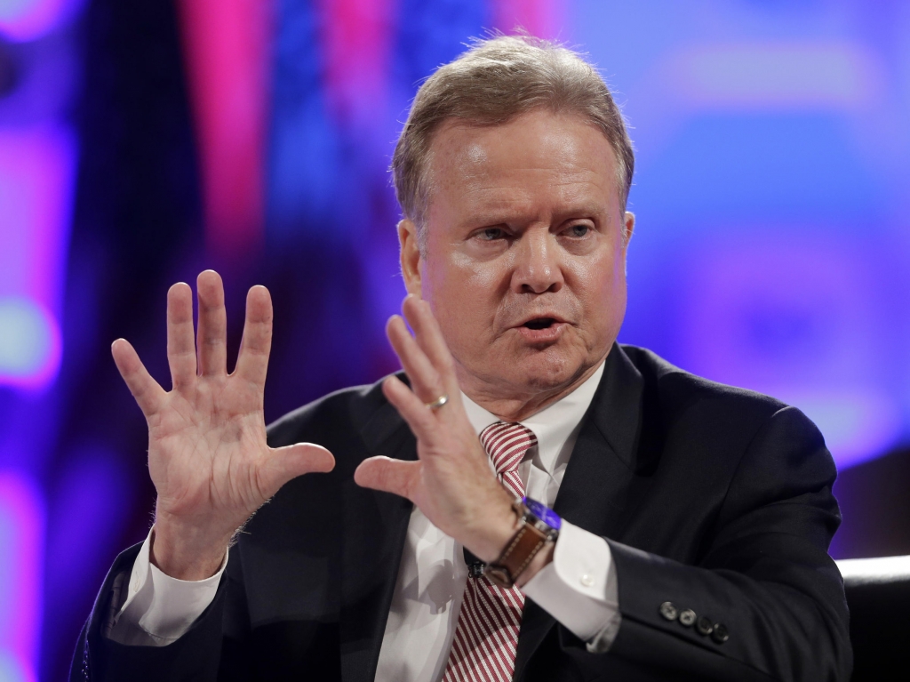 Former Sen. Jim Webb D-Va. speaks at the National Sheriffs&#039 Association presidential forum on Tuesday in Baltimore. Webb announced today that he's running for president