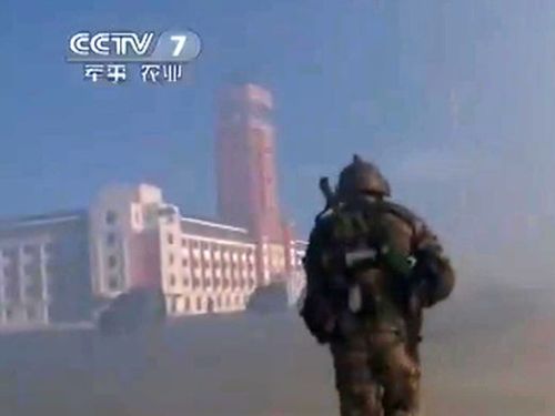 Video: A Chinese military drill simulates an attack on Taiwan's presidential