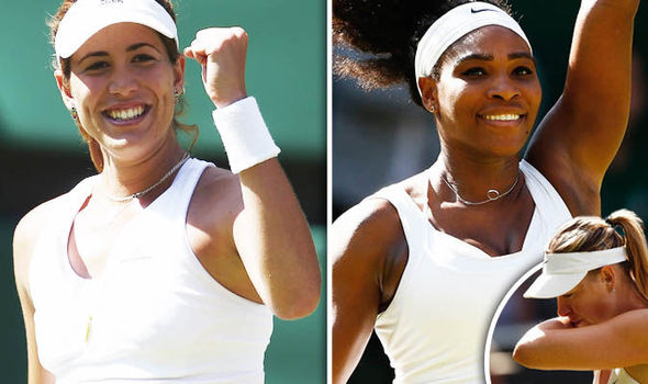 GETTYSerena Williams will face Garbine Muguruza in the Wimbledon final after beating Maria Sharapova