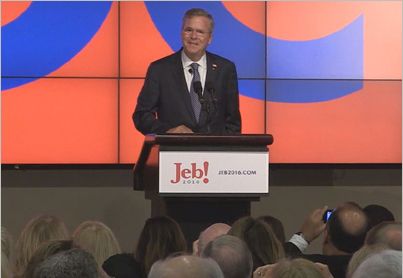 Jeb Bush presidential candidate and former Florida governor