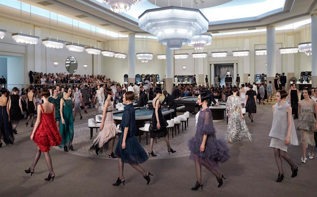 Kendall Jenner closes Chanel's casino-themed couture show in a wacky bridal