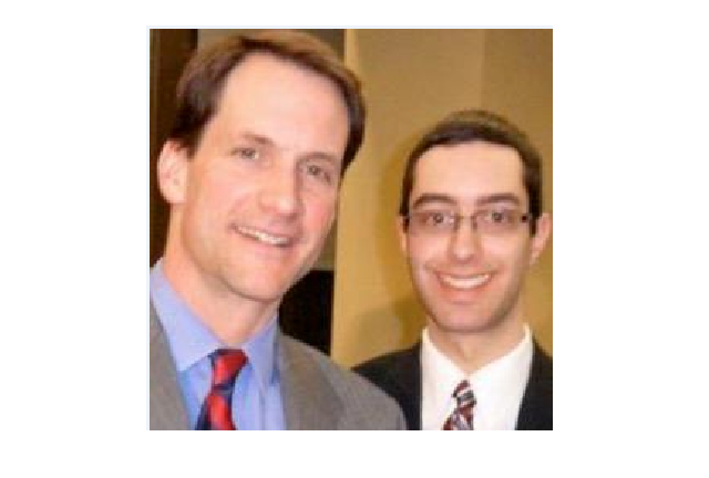 Kevin Sutherland right with Rep. Jim Himes. Via Twitter