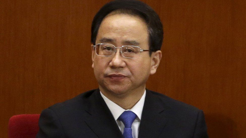 Ling Jihua former vice chairman of the Chinese People's Political Consultative Conference, pauses during a meeting in Beijing in this