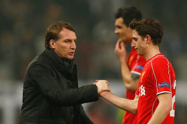 Liverpool manager Brendan Rodgers and Joe Allen before penalties
Action Images via Reuters  Andrew Boyers