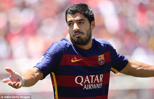 Luis Suarez will lead the line for Barcelona in attack for their friendly against Chelsea in the United States