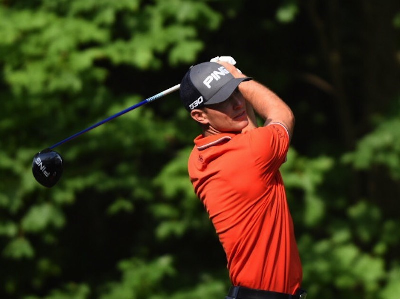 Luke Guthrie teeing off on No. 17