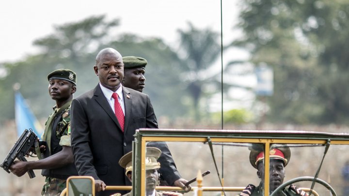 Marco Longari AFP | Burundi's President Pierre Nkurunziza arrives for celebrations marking the country's 53rd Independence Anniversary