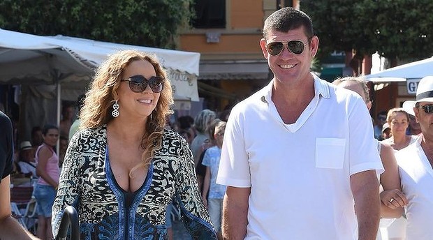 Mariah Carey And James Packer in Portofino in June after going public with their relationship