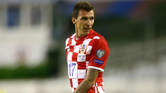 Mario Mandzukic in action for Croatia.      
        
            
    
               Show Grid