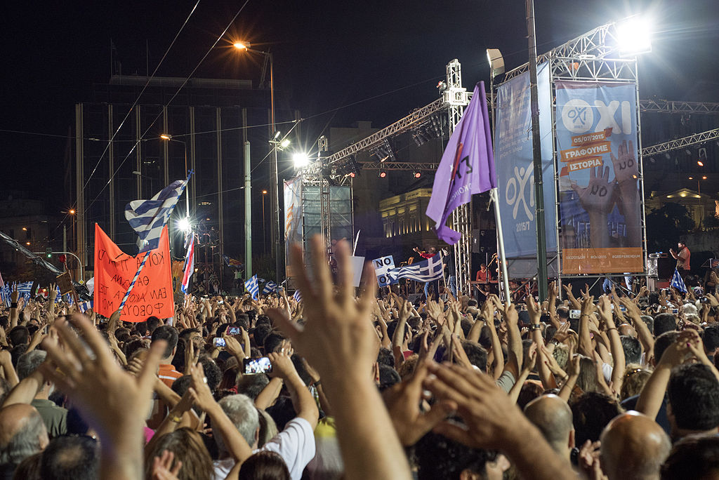 20150703_Greek_Referendum_Demonstration_for_NO_syntagma_square_Athens_Greece