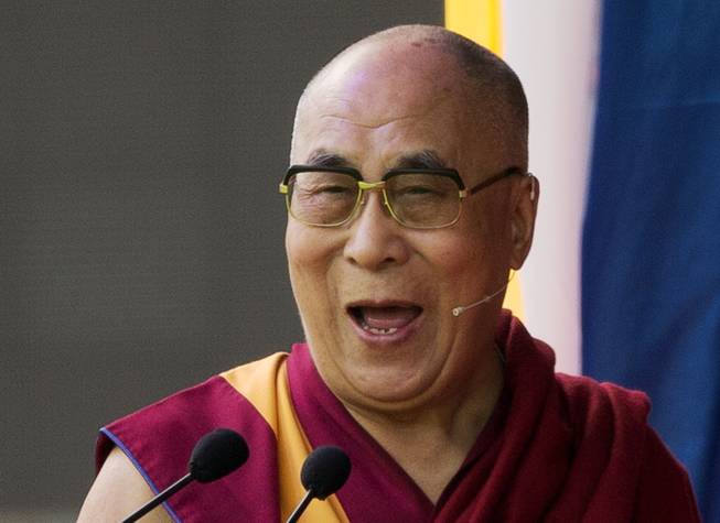 Matt Dunham  Associated Press Tibetan spiritual leader Dalai Lama delivers a speech June 29 at the ESS Stadium in Aldershot southern England