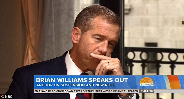 Opening up Brian Williams sat down with Matt Lauer on Today for his first interview since he was suspended for fabricating stories