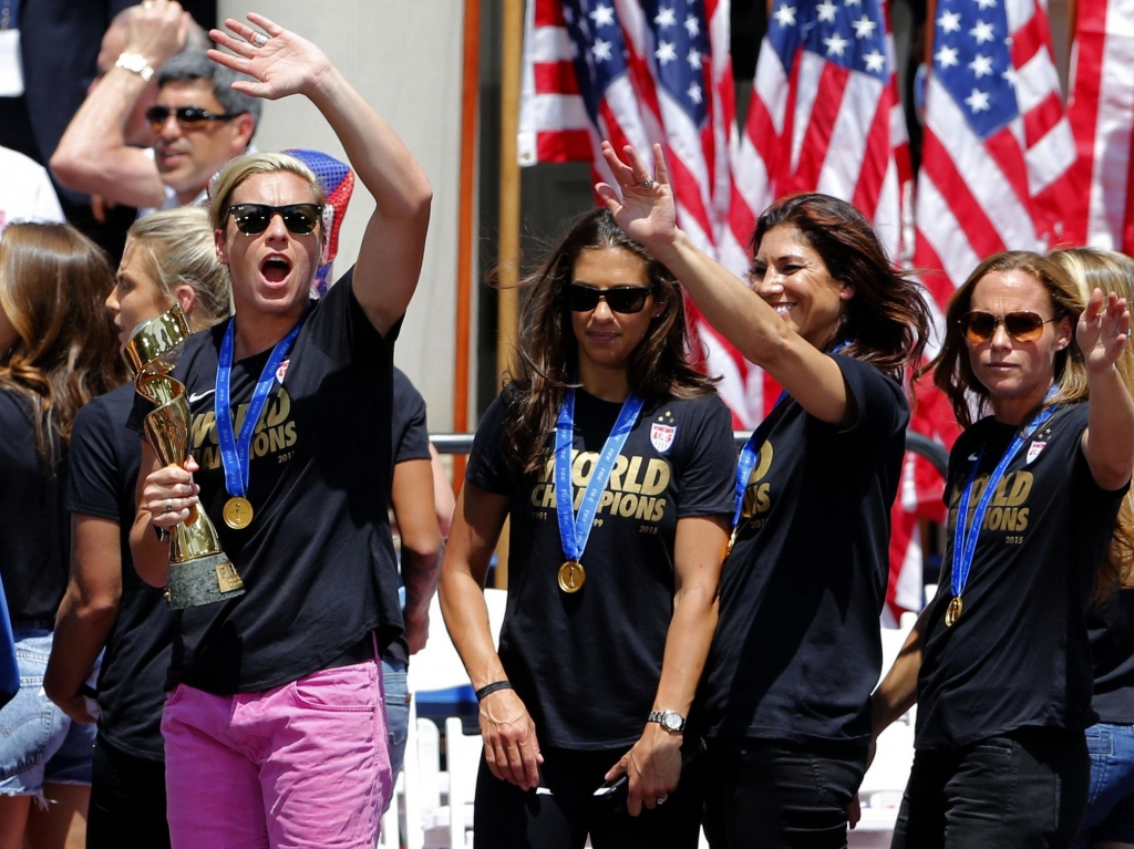 Pittsford native and United States soccer star Abby Wambach left says she has not made a decision on her future plans in soccer