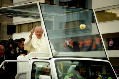 Pope Francis in Quito Ecuador