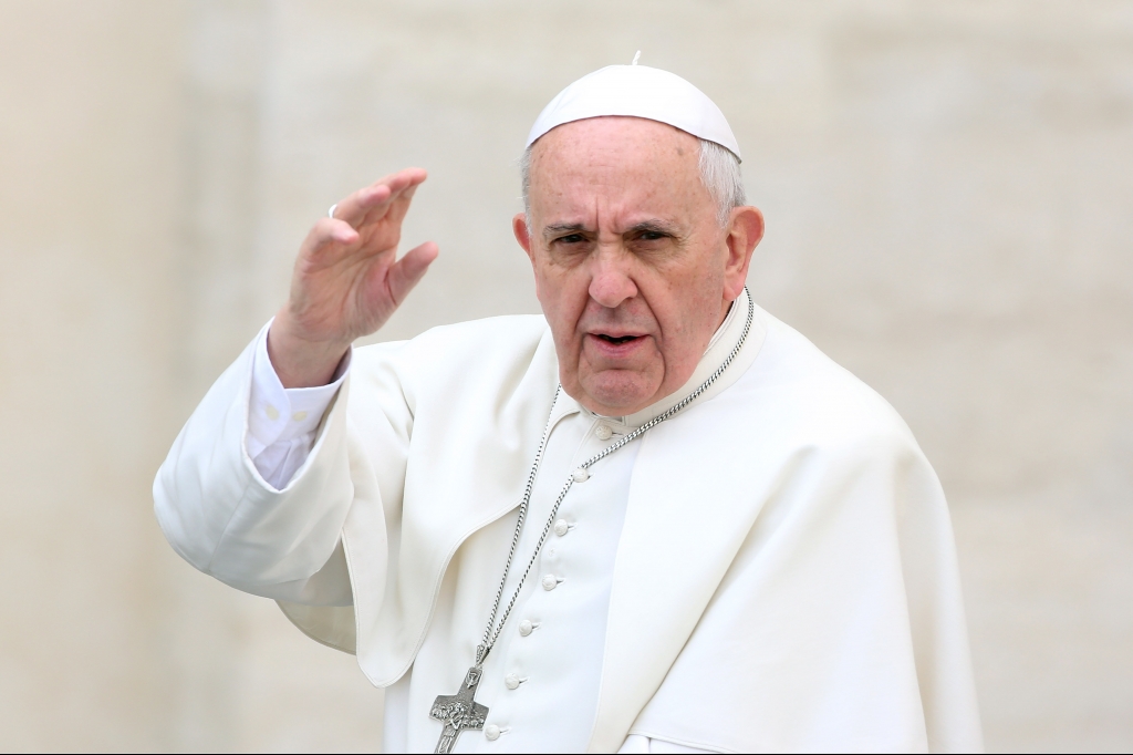 Pope Francis Attends His Weekly Audience at St Peters Square